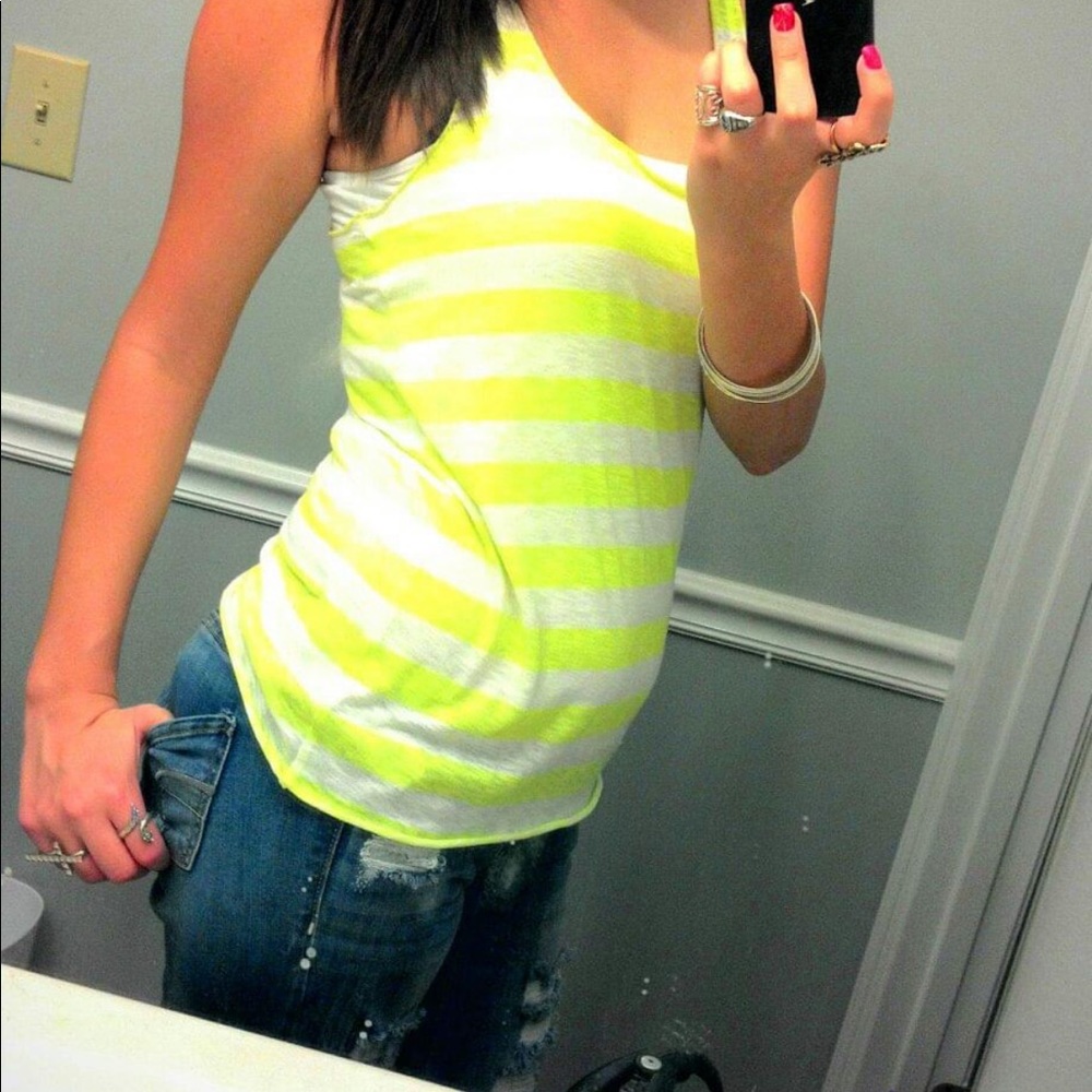 Forever 21 neon striped tank